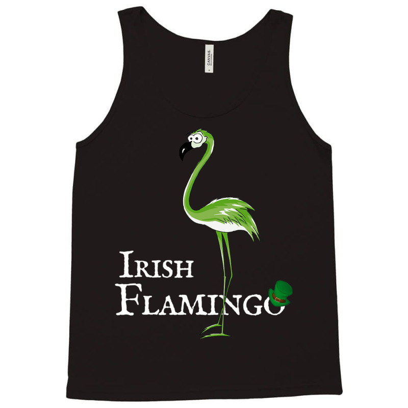 Funky Irish Flamingo Green Bird St Pattys Day T Shirt Tank Top | Artistshot