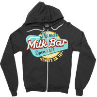 Mama's Boobery Milkshake Breast Milk Bar I Breastfeeding Long Sleeve T Zipper Hoodie | Artistshot