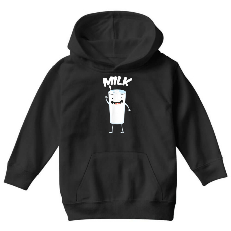 Milk Glass Halloween Costume Smiling Pun Funny Gift T Shirt Youth Hoodie by fashyshaevozho | Artistshot