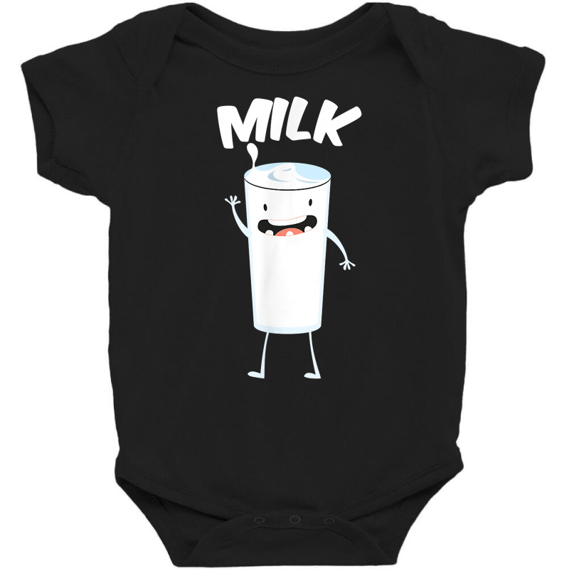 Milk Glass Halloween Costume Smiling Pun Funny Gift T Shirt Baby Bodysuit by fashyshaevozho | Artistshot