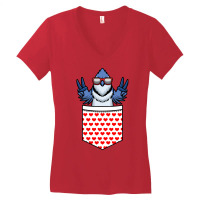 Bird Lover T  Shirt Blue Jay Bird Cyanocitta Cristata T  Shirt (1) Women's V-neck T-shirt | Artistshot