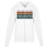 Wild Scenic Protected Utah   Virgin River Sweatshirt Youth Zipper Hoodie | Artistshot