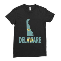 Vintage Delaware State I Love Delaware Home State Ladies Fitted T-shirt | Artistshot