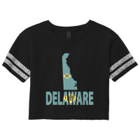 Vintage Delaware State I Love Delaware Home State Scorecard Crop Tee | Artistshot