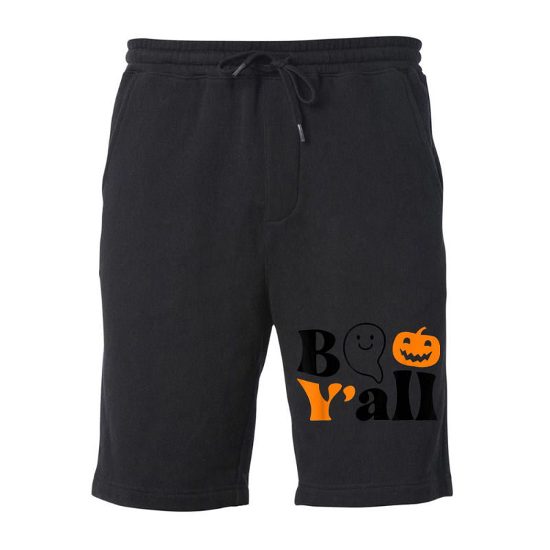 Boo Y'all Cute Ghost Boo Squad Spooky Season Halloween Fleece Short | Artistshot