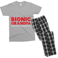 Mens Bionic Grandpa Knee Hip Replacement 90 Original Parts Men's T-shirt Pajama Set | Artistshot