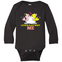 Play Whit Me Long Sleeve Baby Bodysuit | Artistshot