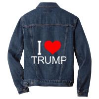 I Love Trump Men Denim Jacket | Artistshot