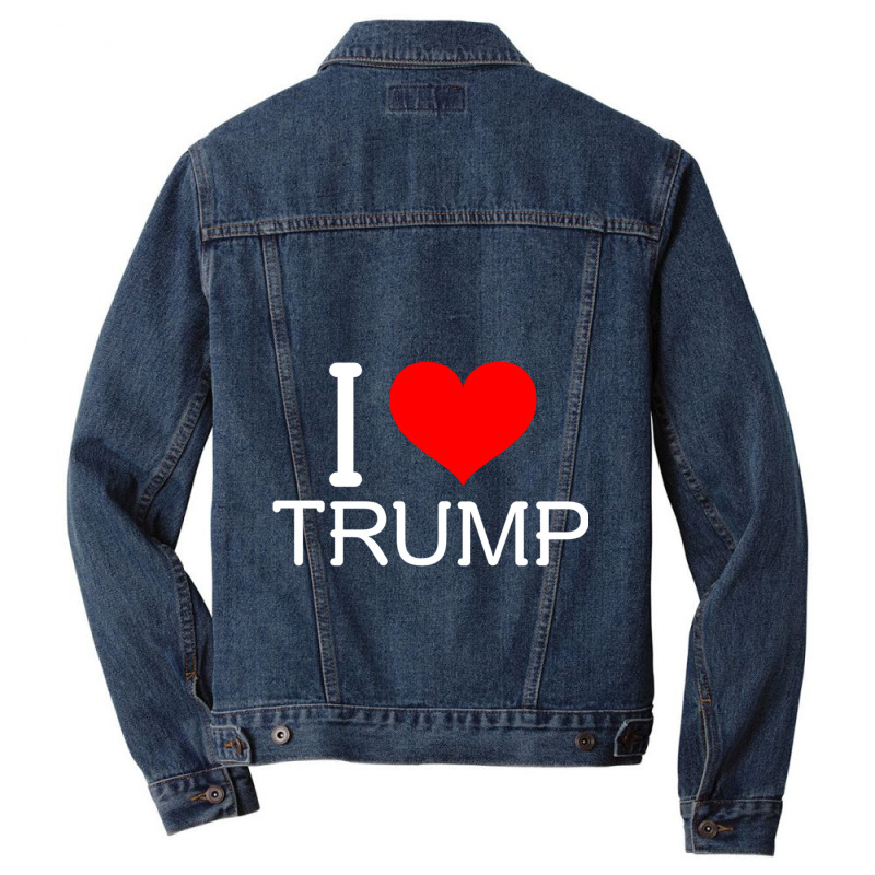 I Love Trump Men Denim Jacket | Artistshot