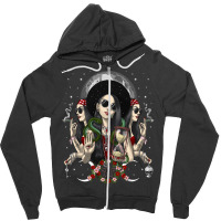 Hecate Triple Moon Goddess, Hecate Triple Moon Goddess Art, Hecate Tri Zipper Hoodie | Artistshot