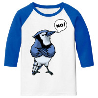 Blue Jay Bird T  Shirt Blue Jay Bird Cyanocitta Cristata T  Shirt (1) Youth 3/4 Sleeve | Artistshot