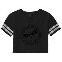 Sassenach Circle Black Scorecard Crop Tee | Artistshot