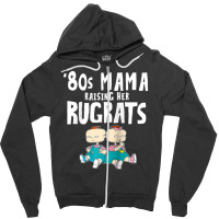 Mademark X Rugrats 80s Mama Raising Her Rugrats Phil & Lil Zipper Hoodie | Artistshot