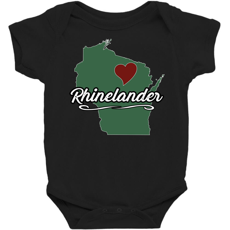 Rhinelander Wisconsin  Wi Usa City State Souvenir   Graphic Pullover H Baby Bodysuit | Artistshot