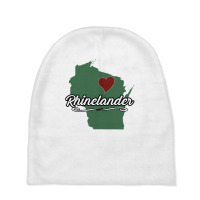 Rhinelander Wisconsin  Wi Usa City State Souvenir   Graphic Pullover H Baby Beanies | Artistshot