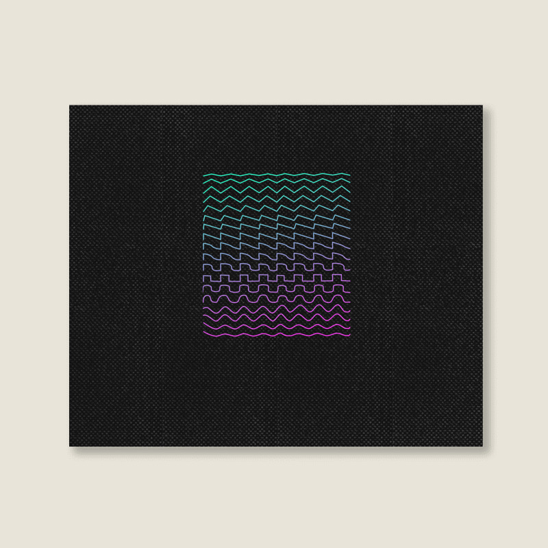 Synthesizer Waveforms Landscape Canvas Print | Artistshot