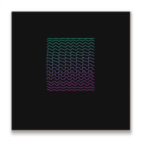 Synthesizer Waveforms Metal Print Square | Artistshot