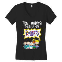 Mademark X Rugrats 90s Mama Raising Her Rugrats Full Gang Women's V-neck T-shirt | Artistshot