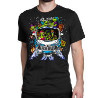 Hippie Aliens Trip, Hippie Aliens Trip Painting, Hippie Aliens Trip Vi Classic T-shirt | Artistshot