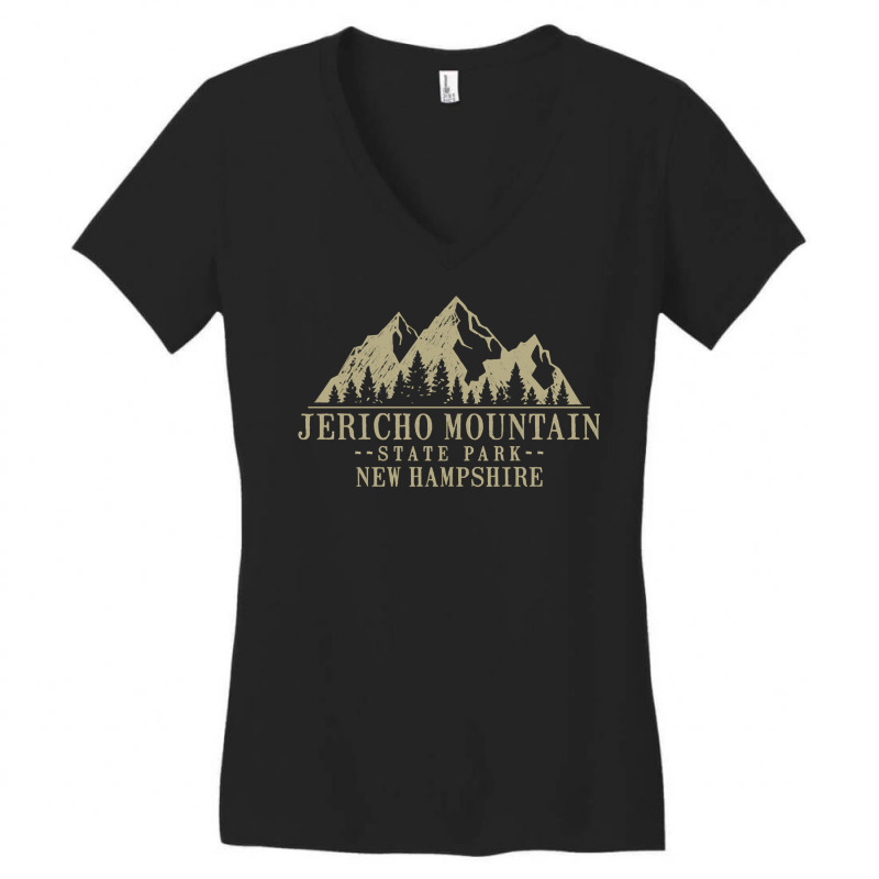 New Hampshire Jericho Mountain State Park Pullover Hoodie Women's V-Neck T-Shirt by cm-arts | Artistshot