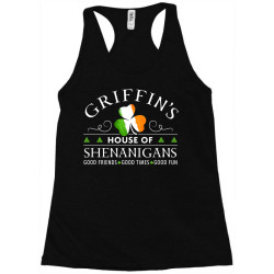 griffin shirt house of shenanigans st patricks day t shirt Racerback Tank | Artistshot