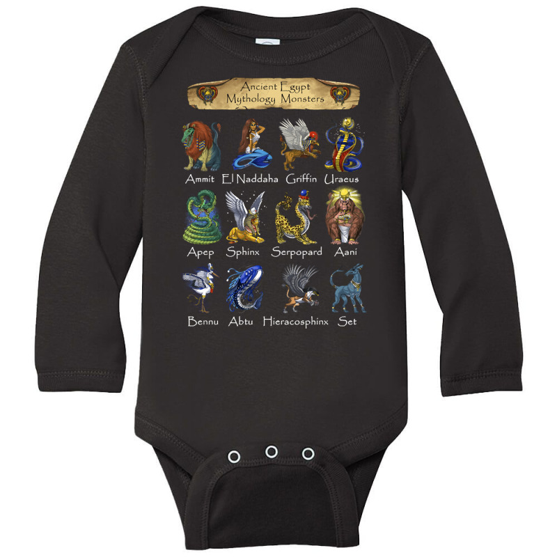 Ancient Egypt Mythology Creatures, Ancient Egypt Mythology Creatures P Long Sleeve Baby Bodysuit by SHYYTTR567 | Artistshot