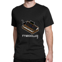 Synthesizer Cat Meow Classic T-shirt | Artistshot