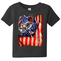 Fishing Hooked American Flag, Fishing Hooked American Flag Art, Fishin Baby Tee | Artistshot