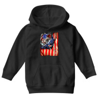 Fishing Hooked American Flag, Fishing Hooked American Flag Art, Fishin Youth Hoodie | Artistshot