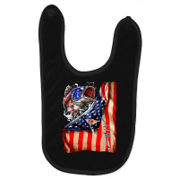 Fishing Hooked American Flag, Fishing Hooked American Flag Art, Fishin Baby Bibs | Artistshot