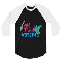 Rainbow Girls Boys First Day Of All Them Witches Broom Stars And Hats  3/4 Sleeve Shirt | Artistshot