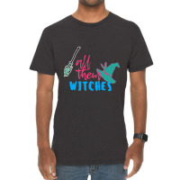 Rainbow Girls Boys First Day Of All Them Witches Broom Stars And Hats  Vintage T-shirt | Artistshot