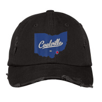 Coolville Ohio Oh Map Vintage Cap | Artistshot