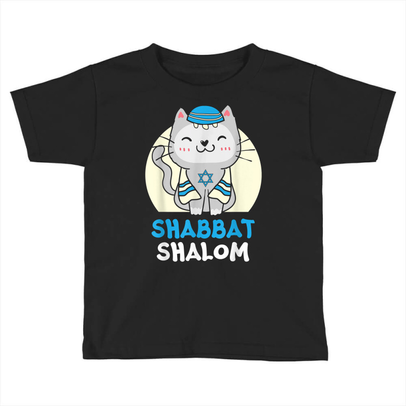 Shabbat Shalom Cat Lover Holy Day Judaism Yom Kippur T Shirt Toddler T-shirt | Artistshot