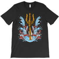 Poseidon Trident, Poseidon Trident Painting, Poseidon Trident Vintage, T-shirt | Artistshot