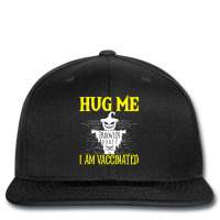 Halloween T  Shirt Halloween Scarecrow Hug Me I Am Vaccinated Costume Printed Hat | Artistshot