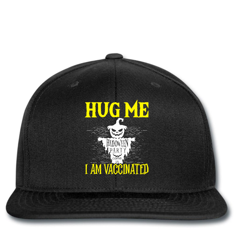 Halloween T  Shirt Halloween Scarecrow Hug Me I Am Vaccinated Costume Printed hat by cm-arts | Artistshot