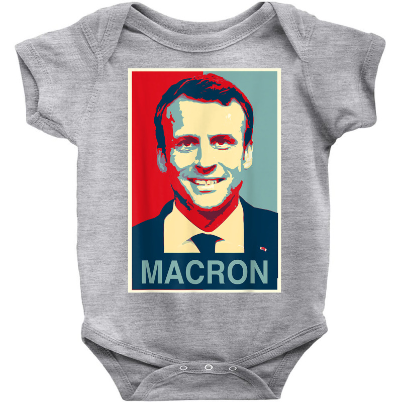 Emmanuel Macron   Obama Style Baby Bodysuit by haxemaxagi | Artistshot