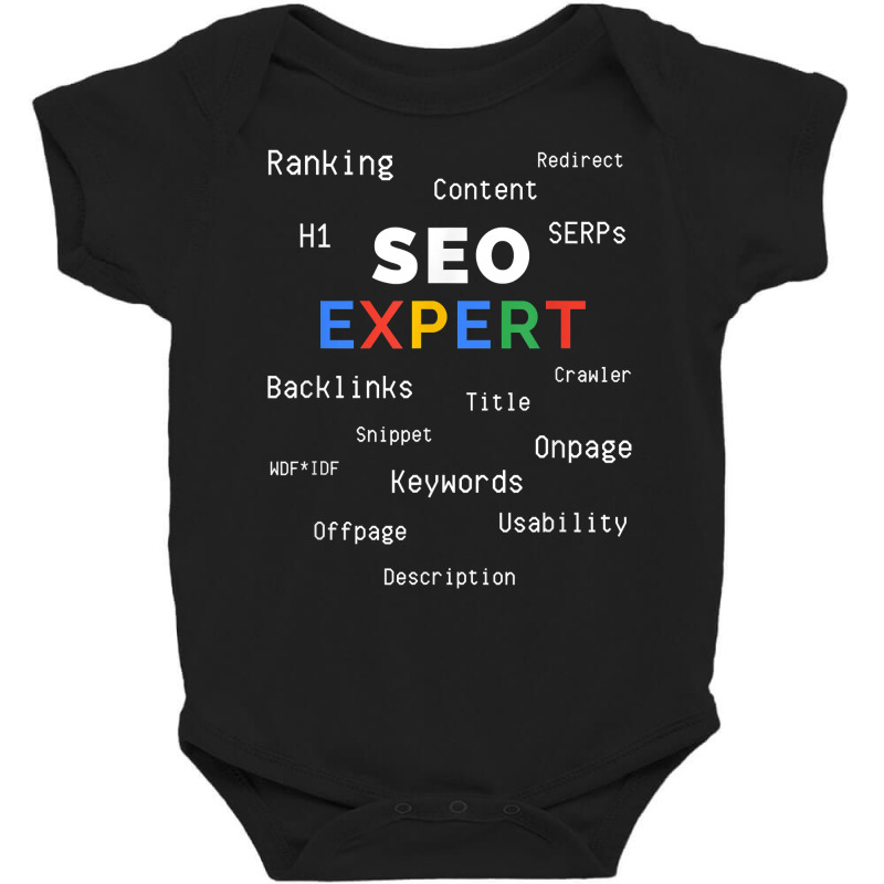 Website Ranking Marketing Manager Online Seo Expert T Shirt Baby Bodysuit by relaehopoli | Artistshot