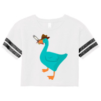 Duck With A Sword (2) Scorecard Crop Tee | Artistshot