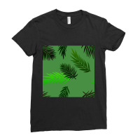 Palm Leaves Ladies Fitted T-shirt | Artistshot