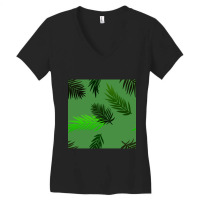 Palm Leaves Women's V-neck T-shirt | Artistshot