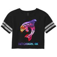 Ketchikan Alaska Se Native American Indian Orca Killer Whale Scorecard Crop Tee | Artistshot