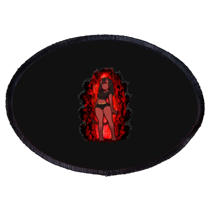 Meru The Succubus Oval Patch By Moseswoods - Artistshot