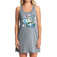 Axolotl Wrapped Up In Christmas Lights Funny Xmas 446 Tank Dress | Artistshot