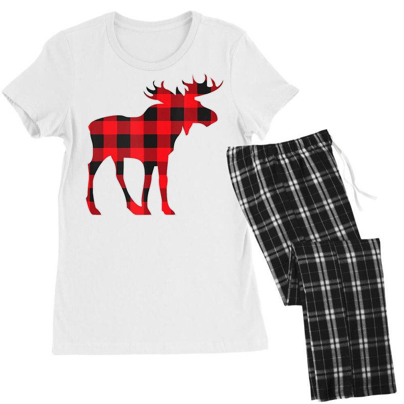 Custom Moose Elk Plaid Buffalo Check Pajama Lumberjack Christmas