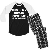 Human Costume I'm A Chimera Halloween Costume Tee Men's 3/4 Sleeve Pajama Set | Artistshot