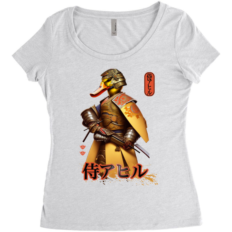 Samurai Duck 2 Women's Triblend Scoop T-shirt by cm-arts | Artistshot