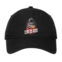 Leave Me Alone With My Pizza - Funny Space Astronaut Gift Adjustable Cap | Artistshot