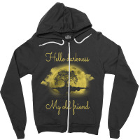 Hello Darkness My Old Friend Hippie Zipper Hoodie | Artistshot